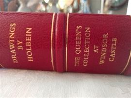 HUGE coffee table art book, by Holbein. This is number 480 of 500 produced.                                                      This edition, comprising a text volume in a Solander box, with facsimile drawings. Photography and color separations were undertaken on premises made available to the publisher in the grounds of Windsor Castle by gracious permission of her majesty Queen Elizabeth II.