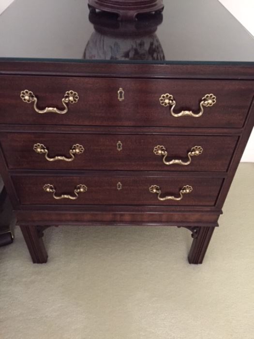 Two matching Henredon night stands (with matching dresser)
