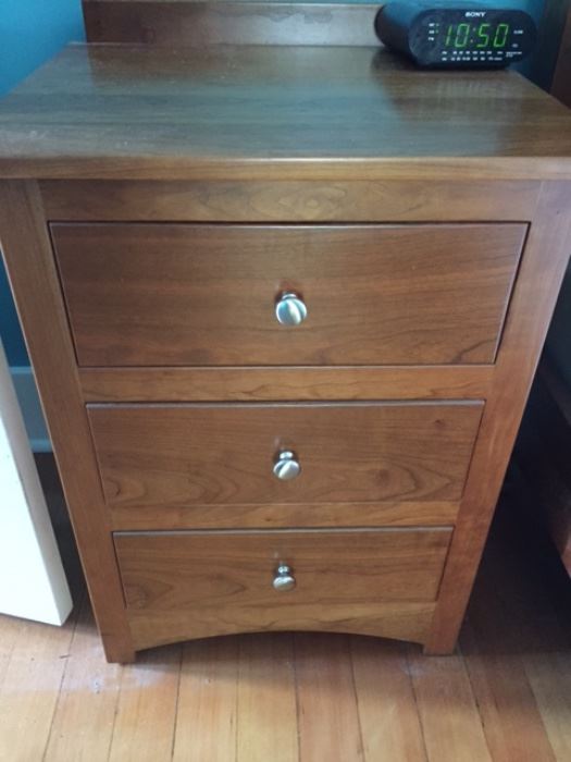 Beautiful, Amish made cherry bedroom set! Two dressers, two side tables and king size bed
