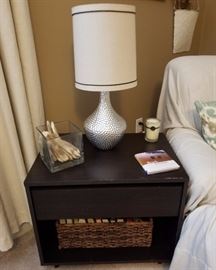 NIGHT STAND AND LAMP