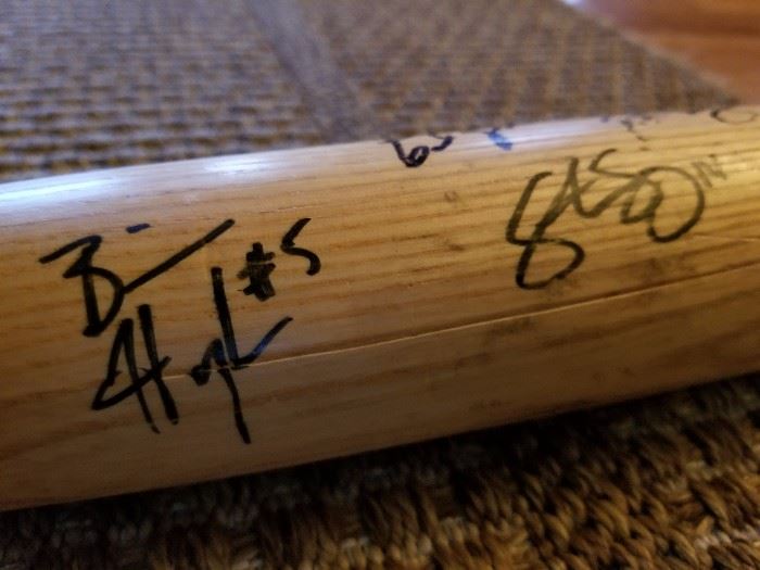 AUTOGRAPHED BASEBALL BAT