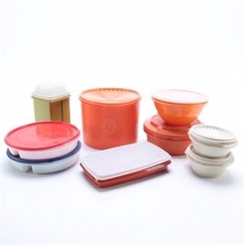 Assorted Plastic Containers Including Tupperware