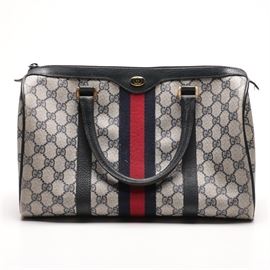 Gucci Monogram Supreme Canvas Satchel
