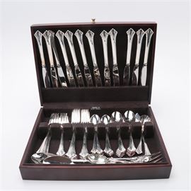 Reed & Barton "Eighteenth Century" Silver Plate Flatware With Additional Items