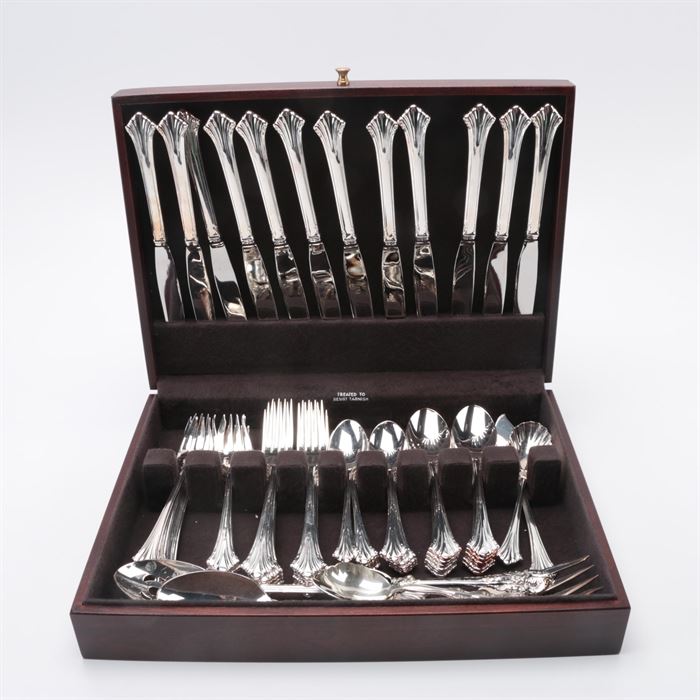 Reed & Barton "Eighteenth Century" Silver Plate Flatware With Additional Items