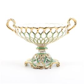 Porcelain Pedestal Fruit Bowl