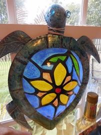 Turtle Decor. Stained Glass Shell 