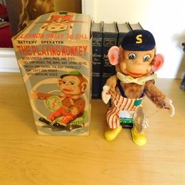 1950's Japan SE CO's The Playing Monkey with Original Box