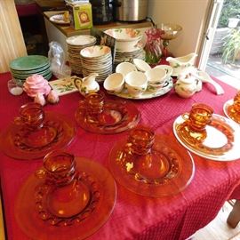 64 pieces of Franciscan Desert Rose