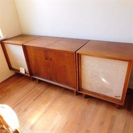 pair of Bozak B-302A speakers