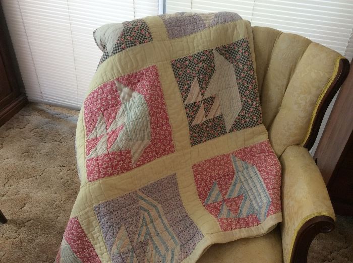 Quilts!  Just amazing and all well cared for and loved.  Excellent shape.