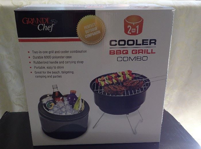 COOLER / BBQ GRILL NEW IN BOX