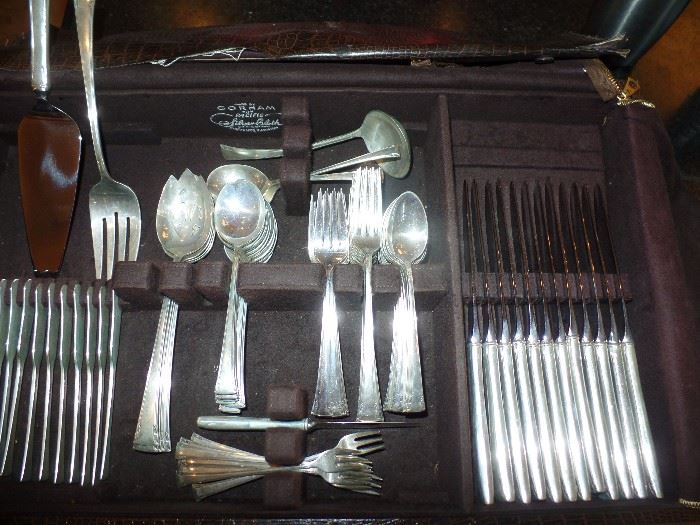 Sterling Silver Flatware- International "Serenity" pattern.  Service for 12.  Will not be sold for weight!