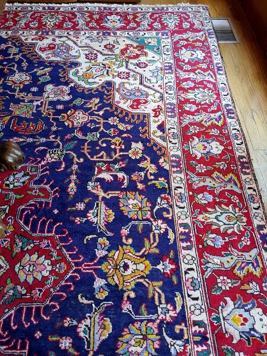 Hand knotted Persian Tabriz 12.10 x 9.11 rug 