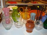 Vases and glassware