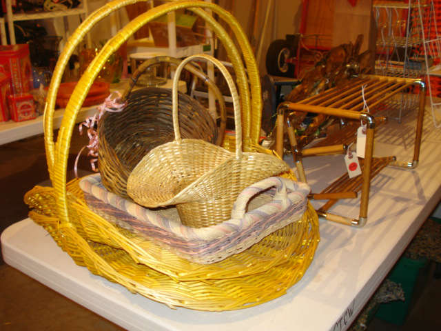 baskets and small shelves