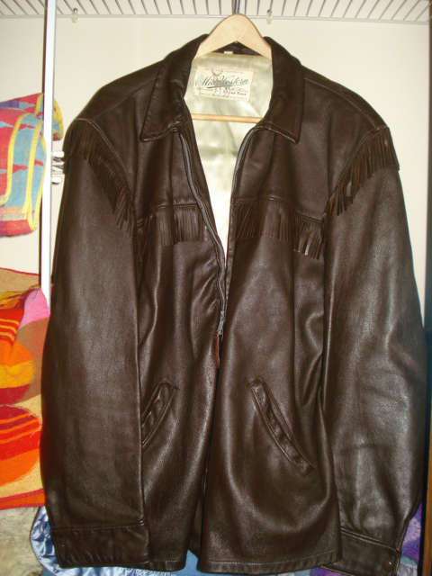 Men's Midwestern Brown Leather jacket, size 48