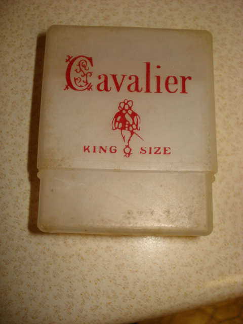 Plastic Cavalier King size cigarette box