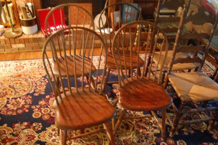 early 1800s chairs--Pegged
