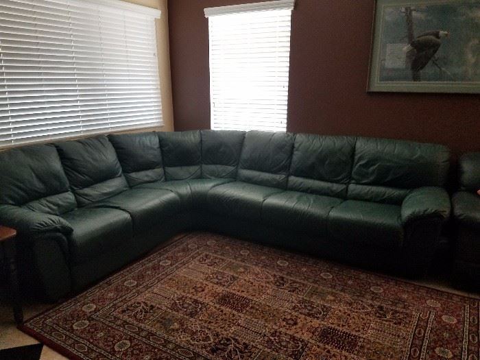 Italian Leather sectional sofa