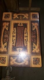 Italian inlaid table with music box