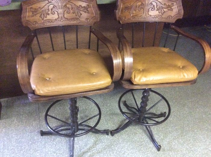 Vintage Swivel Counter or Bar stools