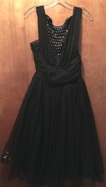 BLACK 1960'S COCKTAIL DRESS