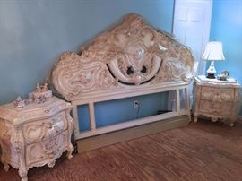 GORGEOUS EMPIRE STYLE KING SIZE BEDROOM SUITE...NEVER USED! 