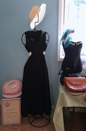 EVENING GOWN AND VINTAGE BATING SUIT