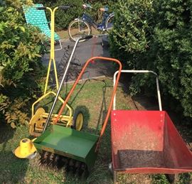 EDGER, LAWN AERATOR, LAWN CART, MANUAL MOWER 