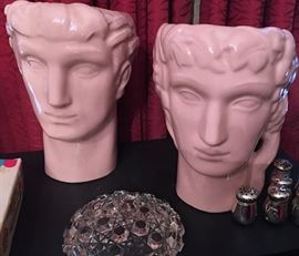 PAIR "ROMAN' FLOWER POTS