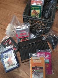 ATARI GAMES,  JOY STICKS,AND CONSOLE
