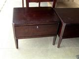 Set of two side tables...or could be used as nighstands for a low profile bed.