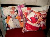 Norman Rockwell pillows!