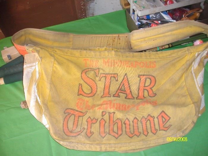 Vintage Star Tribune newspaper carrier bag