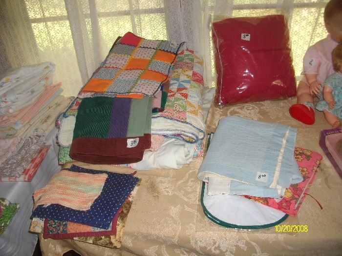 Quilts and linens