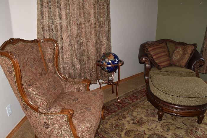 Arm chair Chair and ottoman