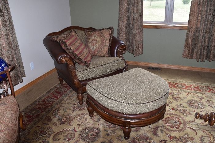 Beautiful chair and ottoman