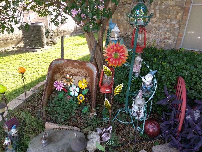 Yard Decor, Decoration - Copper Yard Flowers