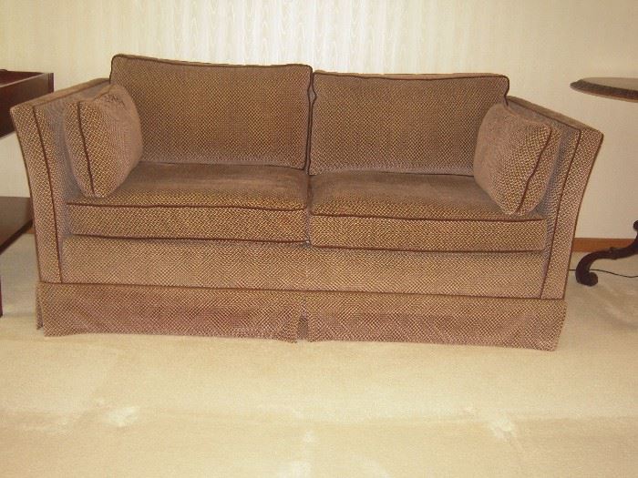 2 cushion velvet sofa