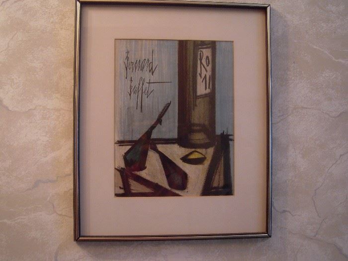 This  lithograph by Bernard Buffet is one of the 11 original ones created for a catalog of his works from 1952 thru 1966.
