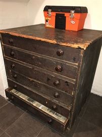 Early 1900s tool chest, original to house