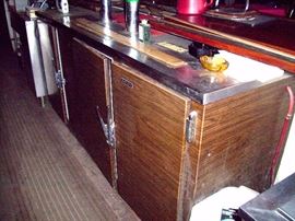 Coolers under bar sold separately.