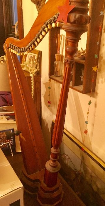 Wooden Faux Harp 