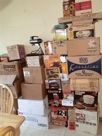 Small kitchen appliances and more...still in original boxes like new!!!