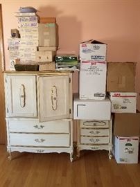 Another dresser set! White provincial and more kitchen treasures