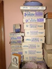A whole vintage Melmac set in lavender, still in original sealed boxes!!!