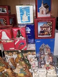 Christmas village buildings and more