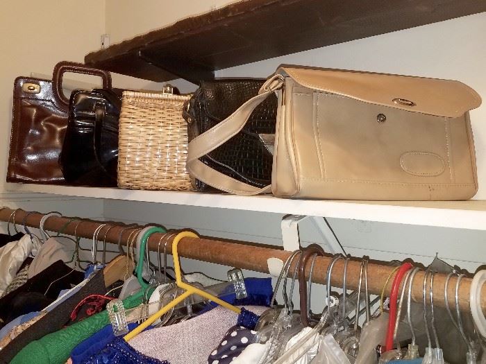Vintage and new purses