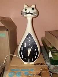 Spartus Cat clock
